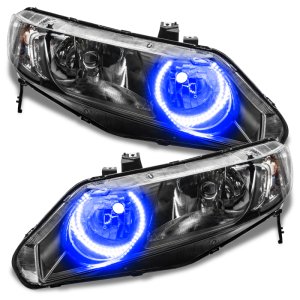 Honda Civic Sedan Headlight Halo Kit - ORACLE Lighting - LED - Blue - `06-`11
